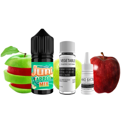 Набір для самозамішування Juni Apple Mix (Яблучний Мікс, 50 ​​мг, 30 мл)