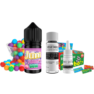 Набір для самозамішування Juni Fruit Gum (Фруктова Жуйка, 50 мг, 30 мл)