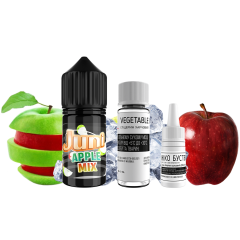 Набір для самозамішування Juni Silver Ice Apple Mix (Яблучний Мікс Льод, 50 мг, 30 мл)