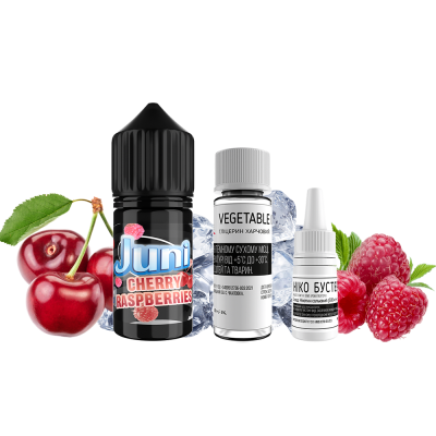 Набор для самозамеса Juni Silver Ice Cherry Raspberry (Вишня Малина Лёд, 50 мг, 30 мл)