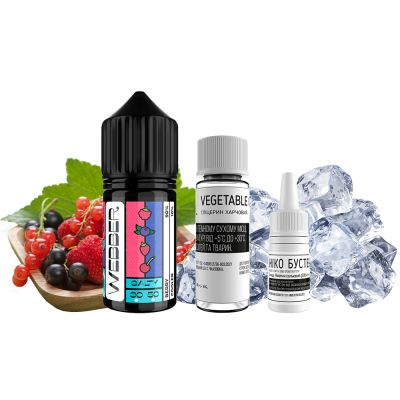 Набір для самозамішування Webber Berry Mix Cooler (Ягідний Мікс Льод, 50 мг, 30 мл)