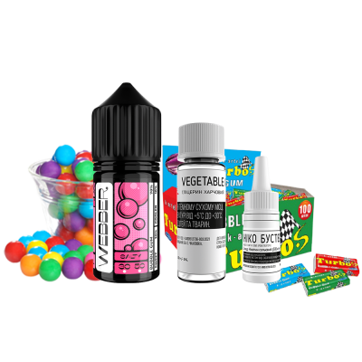 Набір для самозамішування Webber Mint Bubble Gum (М'ята Жуйка, 50 мг, 30 мл)