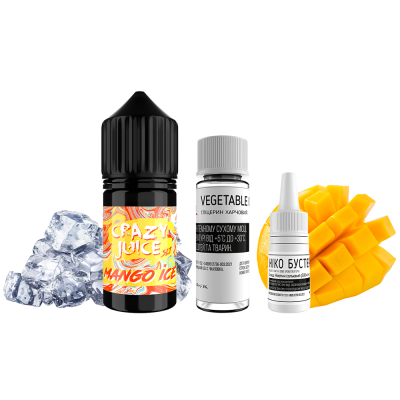 Набір для самозамішування Crazy Juice Mango Ice (Манго Лід, 50 мг, 30 мл)