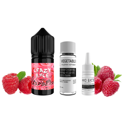 Набір для самозамішування Crazy Juice Rasberry (Малина, 50 мг, 30 мл)