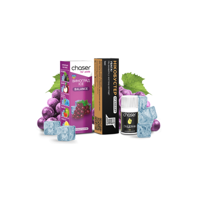 Набор для самозамеса Chaser Grape Ice Ultra (Виноград, 50 мг, 10 мл)