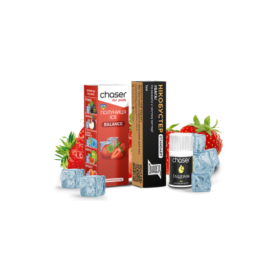 Набор для самозамеса Chaser Strawberry Ice Ultra (Клубника, 50 мг, 10 мл)