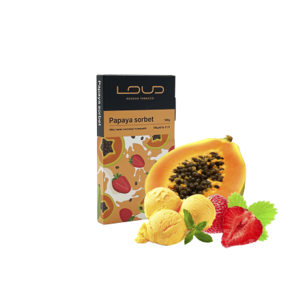Тютюн Loud Papaya sorbet (Папайя сорбет, 100 г)