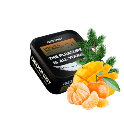 Табак Gedonist №24 Needles in Tropics (Манго Мандарин Хвоя, 200 г)