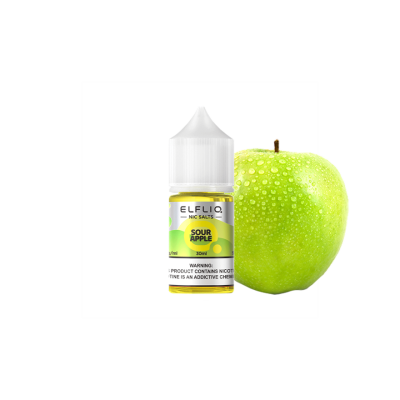 Жидкость Elfliq Sour Apple (Кислое Яблоко, 50 мг, 30 мл)
