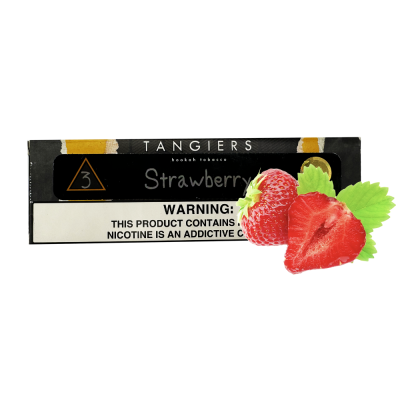 Табак Tangiers Noir №3 Strawberry (Клубника, 250 г) Чёрная упаковка