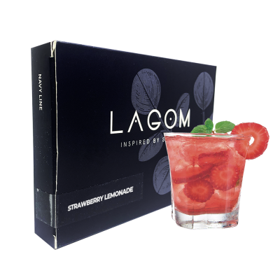 Тютюн Lagom Navy Strawberry lemonade (Полуничний лимонад, 200 г)
