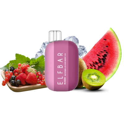 Elf Bar Ri3000 Watermelon Kiwi Berry Ice (Кавун Ківі Ягоди Лід) Одноразовий POD