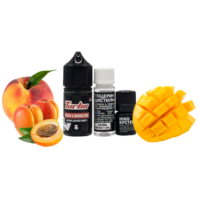 Набір для самозамішування Turbo Peach&Mango Ride (Персик-Абрикос-Манго, 50 мг, 30 мл)
