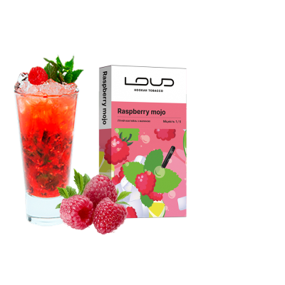 Табак Loud Light Raspberry mojo (Малиновый Мохито, 100 г)