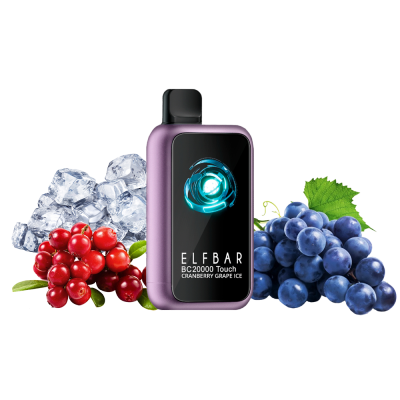 Elf Bar BC20000 Touch Cranberry Grape Ice (Клюква Виноград Лёд) Одноразовый POD