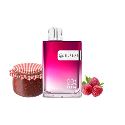 Elf Bar CR8000 Sour Raspberry Jam (Кислая Малина Джем) Одноразовый POD