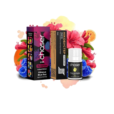 Набір для самозамішування Chaser Lux Hibiscus Blue Razz (Гібіскус Блю Разз, 50 мг, 30 мл)