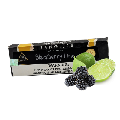 Табак Tangiers Noir №129 Blackberry Lime (Ежевика Лайм, 250 г) Чёрная упаковка