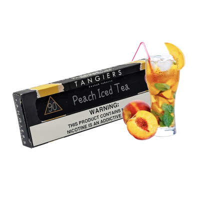 Тютюн Tangiers Noir №90 Peach Iced Tea (Персиковий чай з Лідом, 100 г) Чорна упаковка