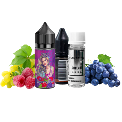 Набір для самозамішування Flavorlab Lady Raspberry grapes (Виноград малина, 50 мг, 30 мл)