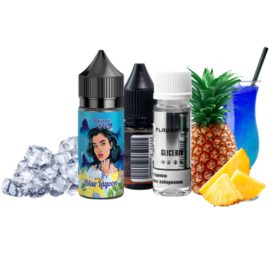 Набір для самозамішування Flavorlab Lady Blue Lagoon (Синя лагуна, 50 мг, 30 мл)