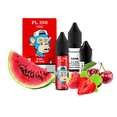 Набір для самозамішування Flavorlab FL350 mini Triple red fruit (Кавун Полуниця Вишня, 50 мг, 15 мл)