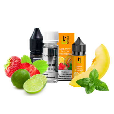 Набір для самозамішування Flavorlab Aroma MAX Lime mint melon strawberry (Полуниця диня лимон м'ята, 50 мг, 30 мл)