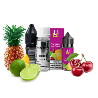 Набір для самозамішування Flavorlab Aroma MAX Pineapple lime cherry (Ананас вишня лайм, 50 мг, 30 мл)
