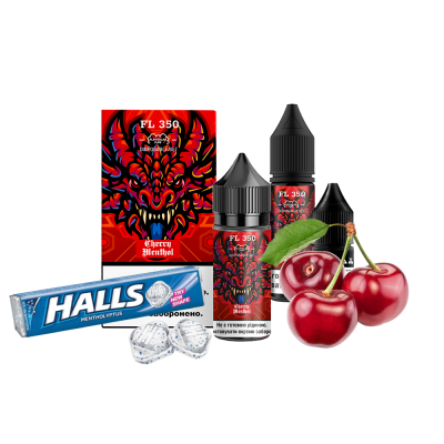 Набір для самозамішування Flavorlab FL350 Cherry Menthol (Вишня Ментол, 50 мг, 30 мл)