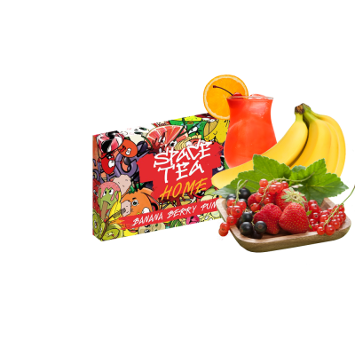 Кальянна чайна суміш Space Tea Home Banana Berry Punch (Банана Беррі Пунш, 40 г)