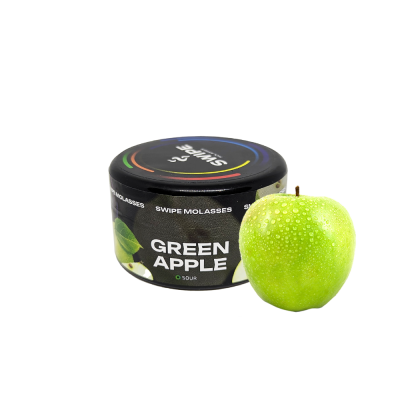 Кальянная смесь Swipe Green Apple (Зелёное Яблоко, 50 г)