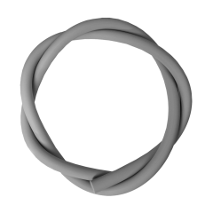 Силіконовий шланг для кальяну Soft Touch Grey (Сірий)