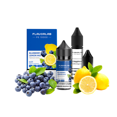 Набор для самозамеса Flavorlab PE 10000 Blueberry lemon mix (Черника Лимон, 50 мг, 30 мл)
