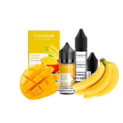 Набор для самозамеса Flavorlab PE 10000 Banana Mango (Банан манго, 50 мг, 30 мл)