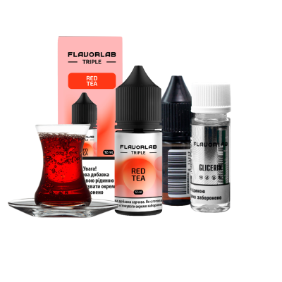 Набір для самозамішування Flavorlab Triple Strong Red Tea (Червоний Чай, 65 мг, 30 мл)