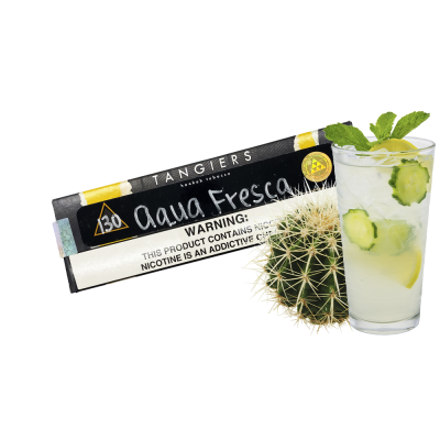 Тютюн Tangiers Noir №130 Aqua Fresca (Аква фреска, 100 г) Чорна упаковка