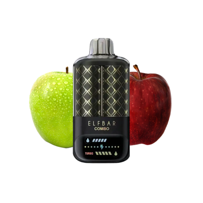 Elf Bar 25000 Combo Green Apple & Double Apple Shisha (Зелене та Подвійне Яблуко) Одноразовий POD
