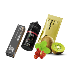 Набір для самозамішування Chaser Black Kiwi Wild Strawberry Ultra (Ківі Суниця, 65 мг, 30 мл) Набір для самозамішування Chaser Black Kiwi Wild Strawberry Ultra (Ківі Суниця, 65 мг, 30 мл)