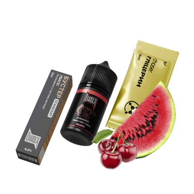 Набір для самозамішування Chaser Black Watermelon Cherry Ultra (Кавун Вишня, 65 мг, 30 мл) 25347 Набір для самозамішування Chaser Black Watermelon Cherry Ultra (Кавун Вишня, 65 мг, 30 мл)
