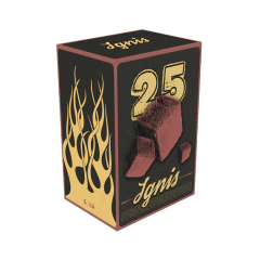 Кокосове вугілля для кальяну Ignis (1 кг, 72 шт, р25)