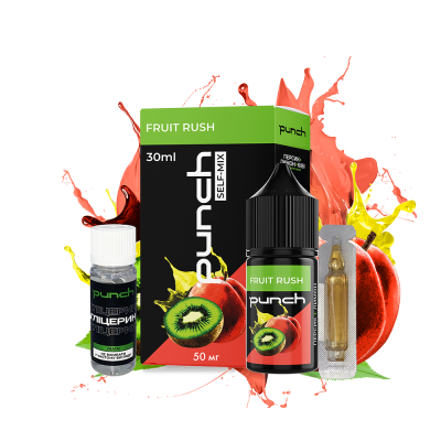 Набір для самозамішування Punch Fruit rush (Ківі Лимон Персик, 50 мг, 30 мл)