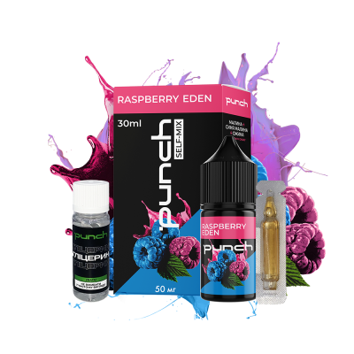 Набір для самозамішування Punch Raspberry Eden (Ожина Малина, 50 мг, 30 мл)
