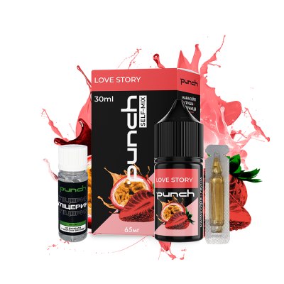 Набір для самозамішування Punch Love story (Груша Полуниця Маракуя, 65 мг, 30 мл)