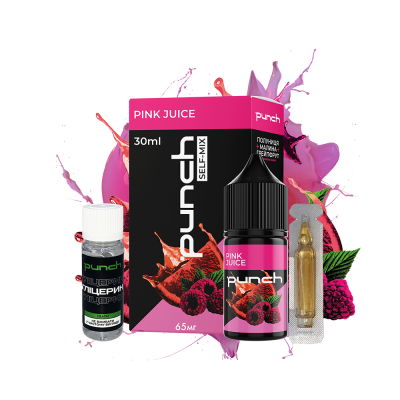 Набір для самозамішування Punch Pink Juice (Грейпфрут Полуниця Малина, 65 мг, 30 мл)