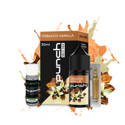 Набір для самозамішування Punch Tobacco vanilla (Ваніль Тютюн, 65 мг, 30 мл)