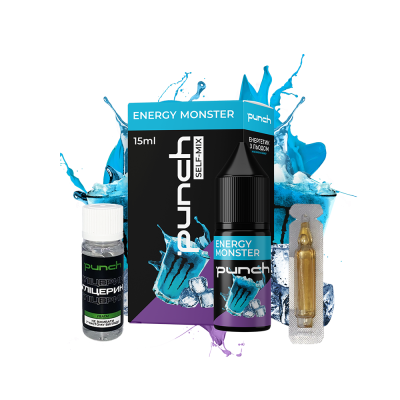 Набор для самозамеса Punch Energy Monster (Энергетик Холод, 50 мг, 15 мл)
