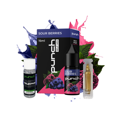 Набір для самозамішування Punch Sour Berries (Кислі Ягоди, 50 мг, 15 мл)