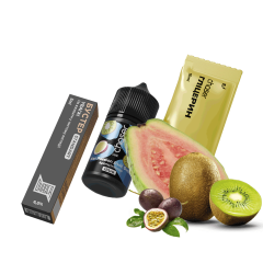 Набір для самозамішування Chaser Lux Kiwi Passion Fruit Guava (Ківі Маракуя Гуава, 65 мг, 30 мл) Набір для самозамішування Chaser Lux Kiwi Passion Fruit Guava (Ківі Маракуя Гуава, 65 мг, 30 мл)