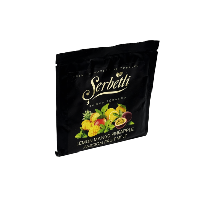 Тютюн Serbetli Lemon Mango Pineapple Passion fruit Mint (Лимон Манго Ананас Маракуя М'ята, 100 г)