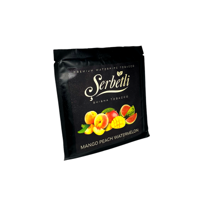Тютюн Serbetli Mango Peach Watermelon (Манго Персик Кавун, 100 г)